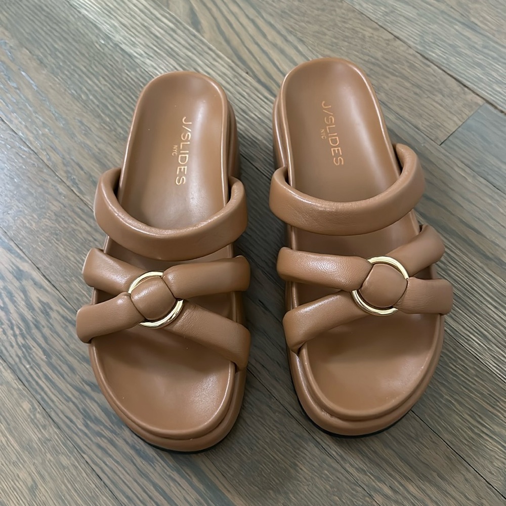 J/Slides Tan sandals
